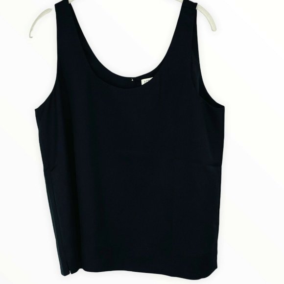 J.Crew Mercantile Sateen Tank Top Black Medium - Picture 7 of 8